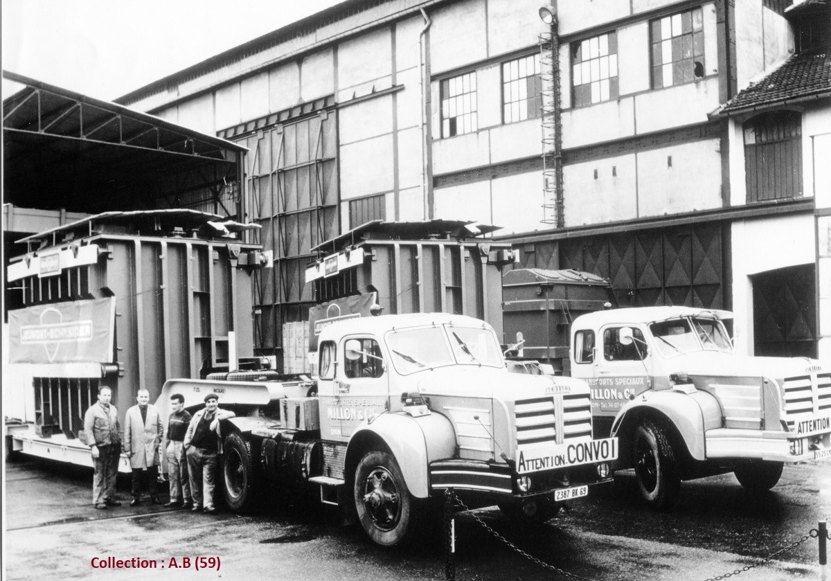 Berliet TBO tractant un transformateur