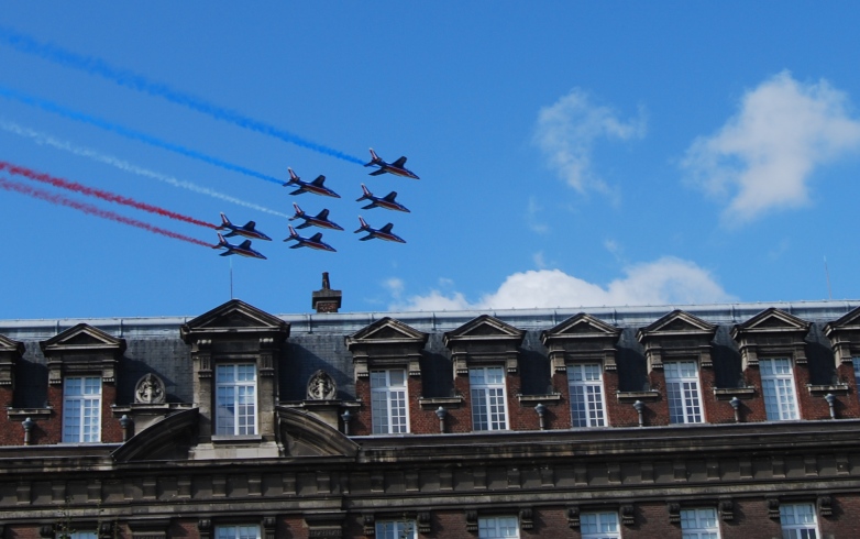 La Patrouille de France nous a rendu visite le samedi midi