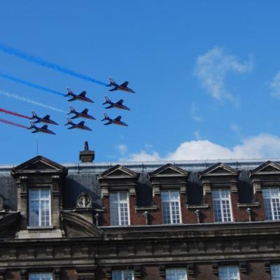 La Patrouille de France nous a rendu visite le samedi midi